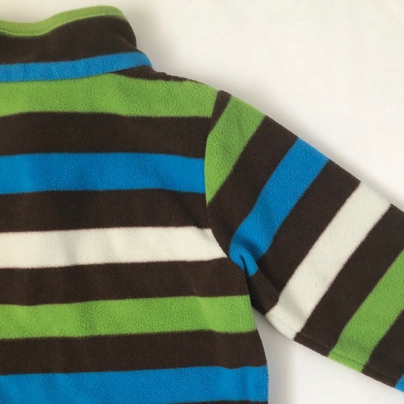 Carter’s Baby Boy Striped Fleece Pullover Size 12M - Picture 5 of 6